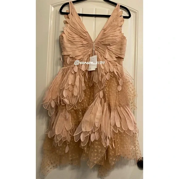 ✨Exclusive Zimmermann Dancer Rhythmic Flocked Tulle Mini Dress US6 - Picture 5 of 12